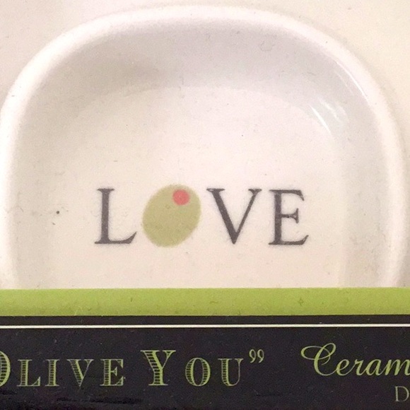 Ceramic Olive Dish with Spread Knife. Hostess, Kitchen. - Picture 2 of 6